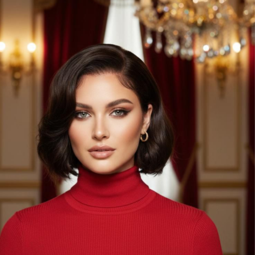 PERRUQUE COUPE 8 POUCES FRONTALE NORMALE